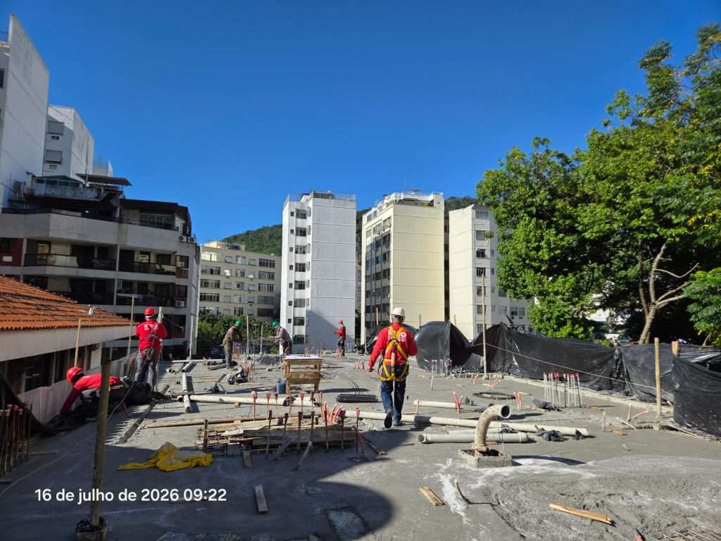 Concretagem do 5° pavimento - Bloco 03