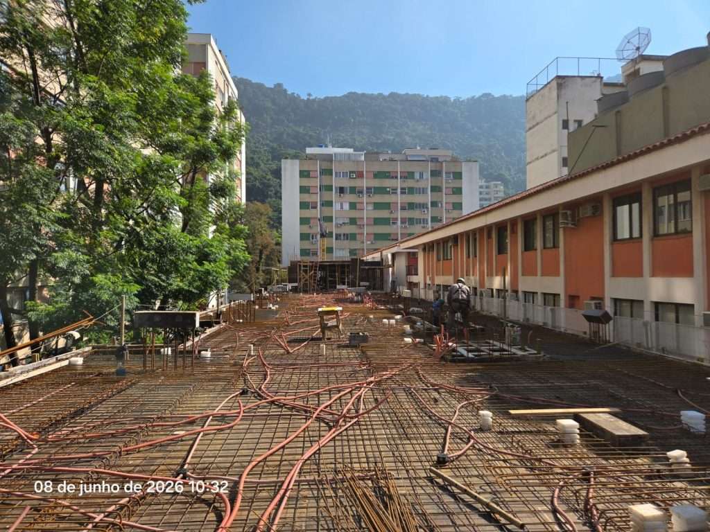 Estrutura do 4° pavimento