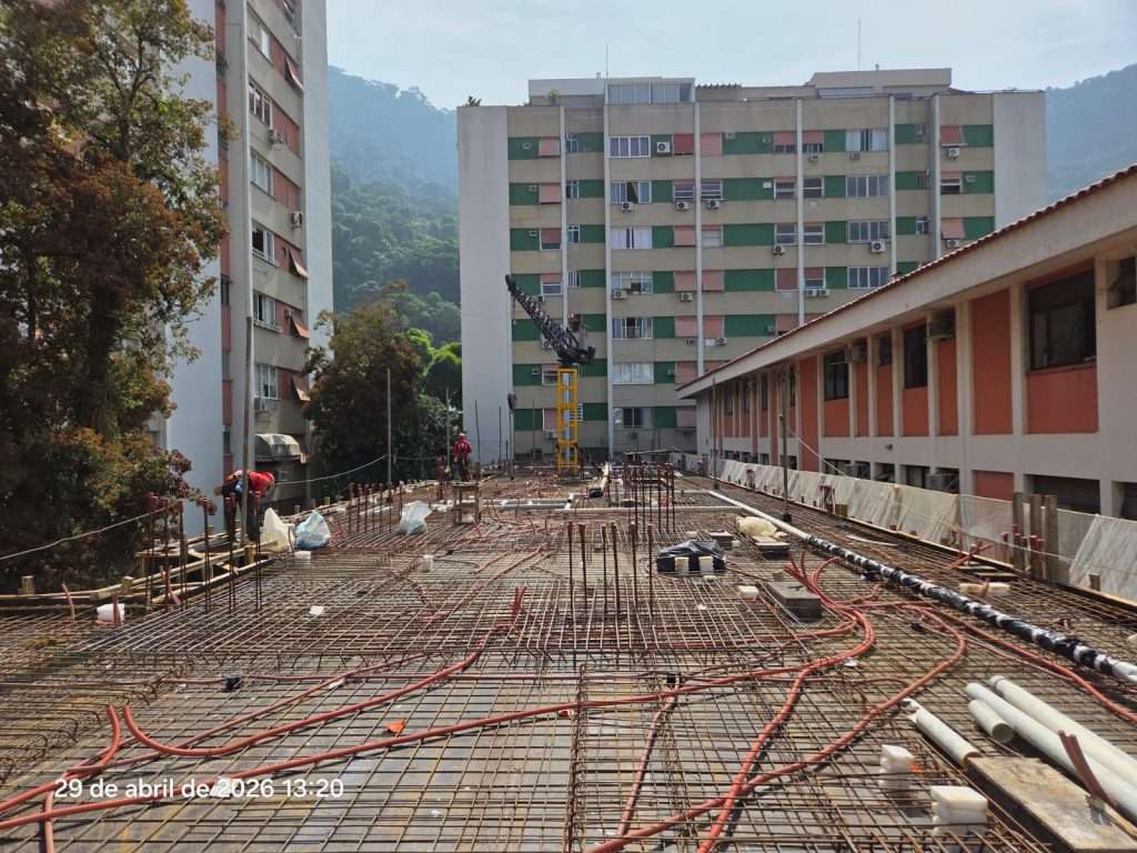 Armação do 4° pavimento- Bloco 3B