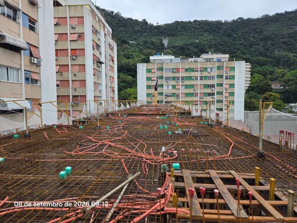 Armação da laje do 7° pavimento - Bloco 03