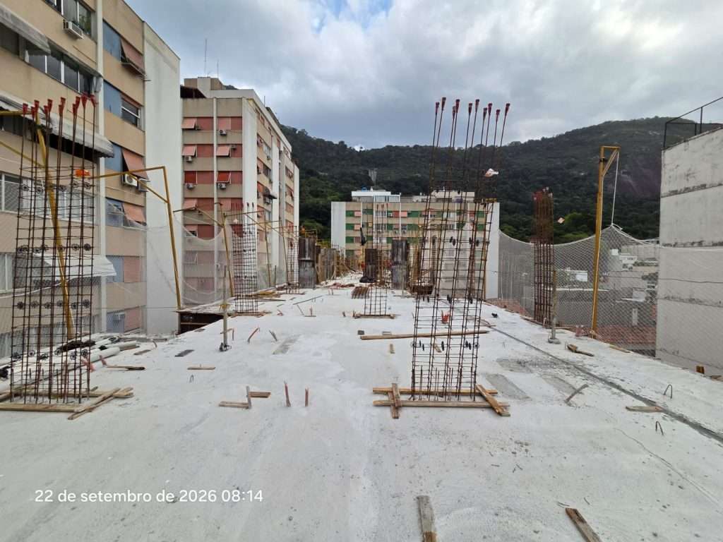Estrutura do piso do 7° pavimento - Bloco 03