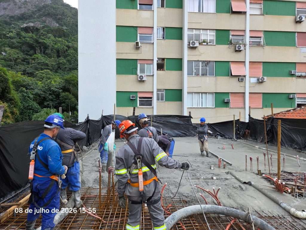 Concretagem do 5° pavimento - Bloco 03