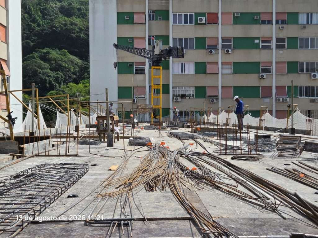 Estrutura do 7° pavimento - Bloco 03