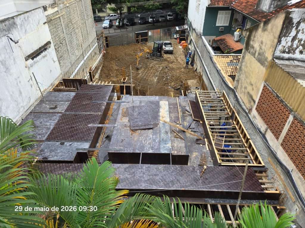 Execução da laje do teto do térreo